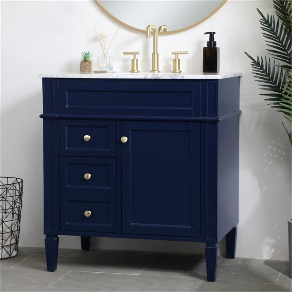 Elegant Lighting – VF12532BL – 32 Inch Single Bathroom Vanity in Blue