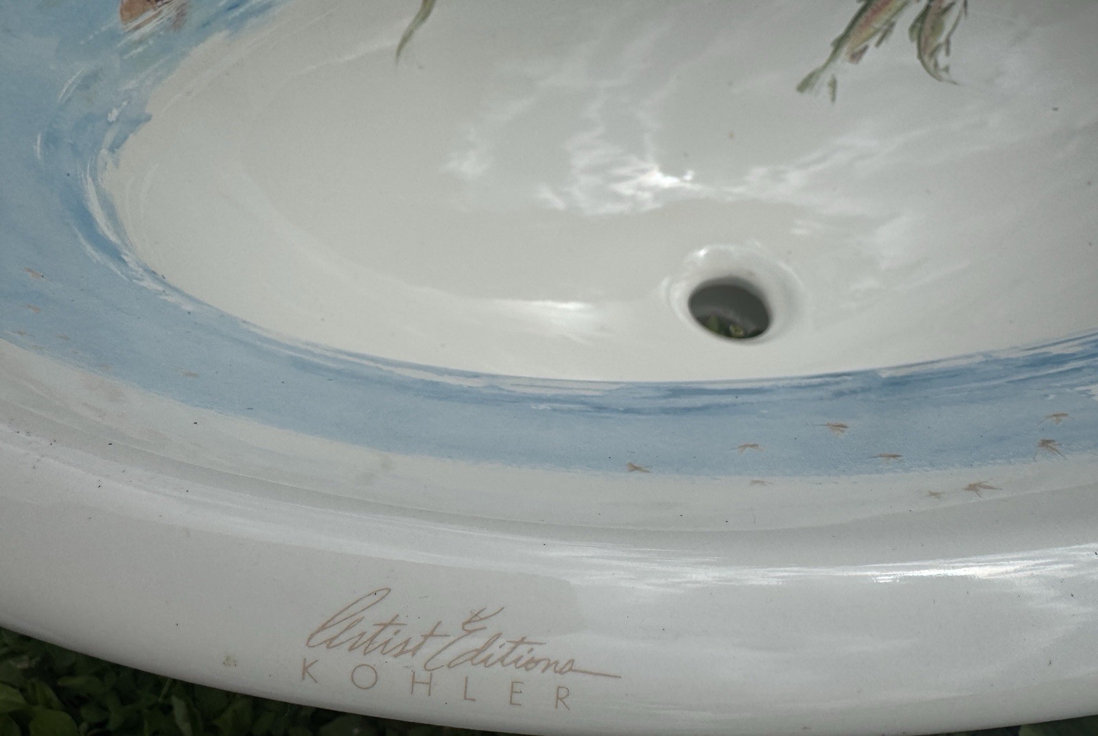 Kohler K-14274-RF-96 The Rod And the Fly Sink + Faucet Trim Bass Trout Fishing