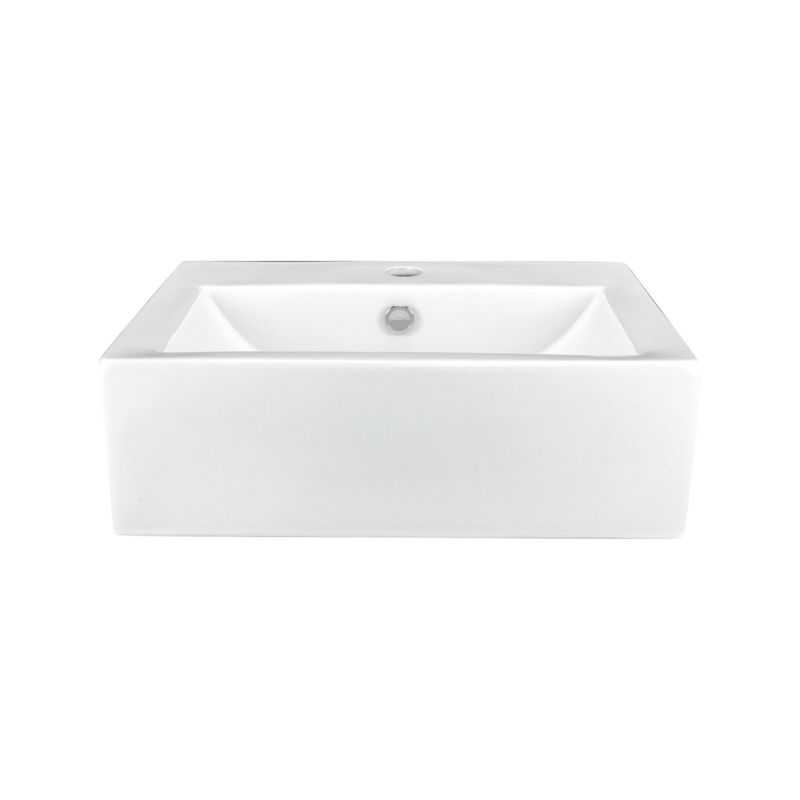 Rok Apron Shaped Vessel Bathroom Vanity Sink 20-1/2″ X 16-3/4″ White Porcelain