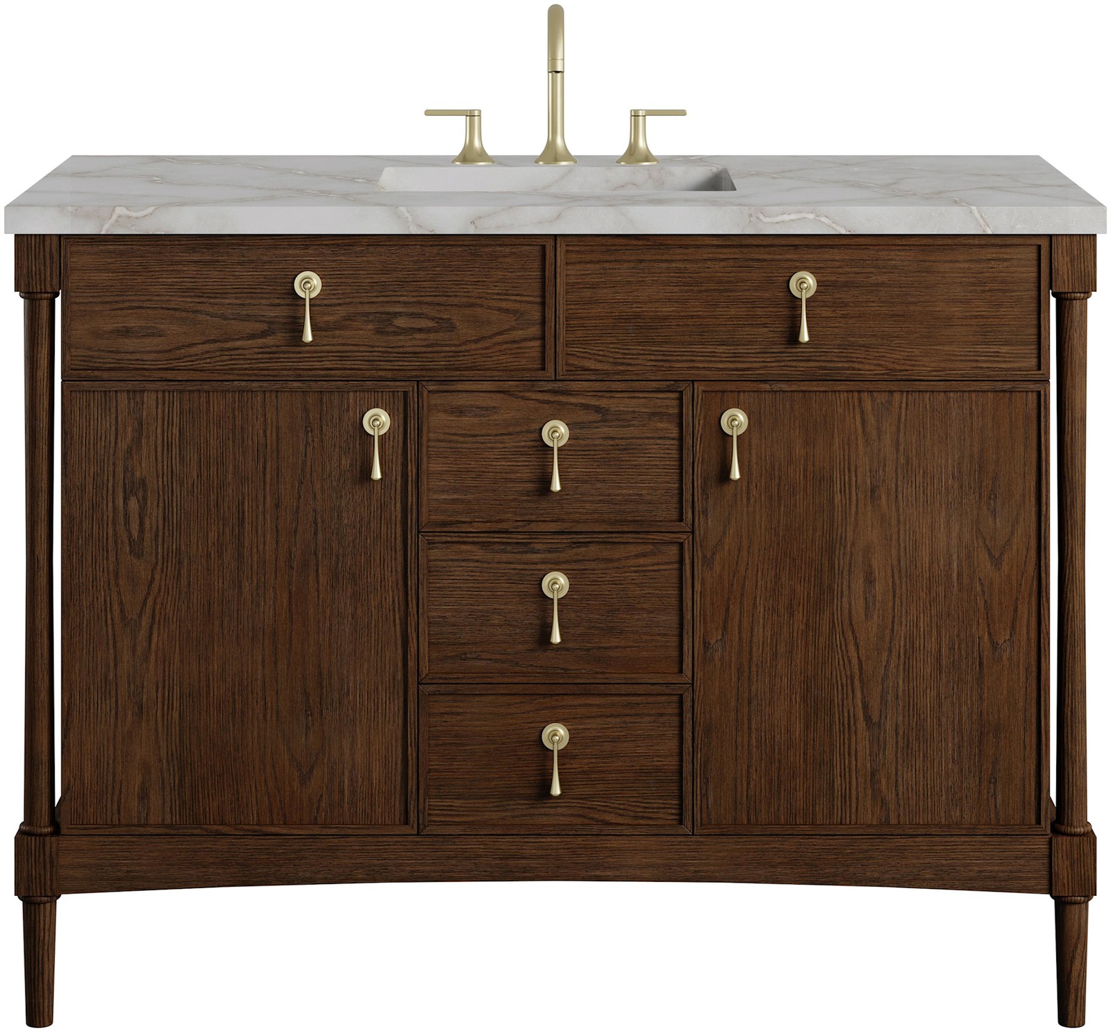James Martin Vanities D680-V48-FVSL Kinnsden 48″ – Sable Oak