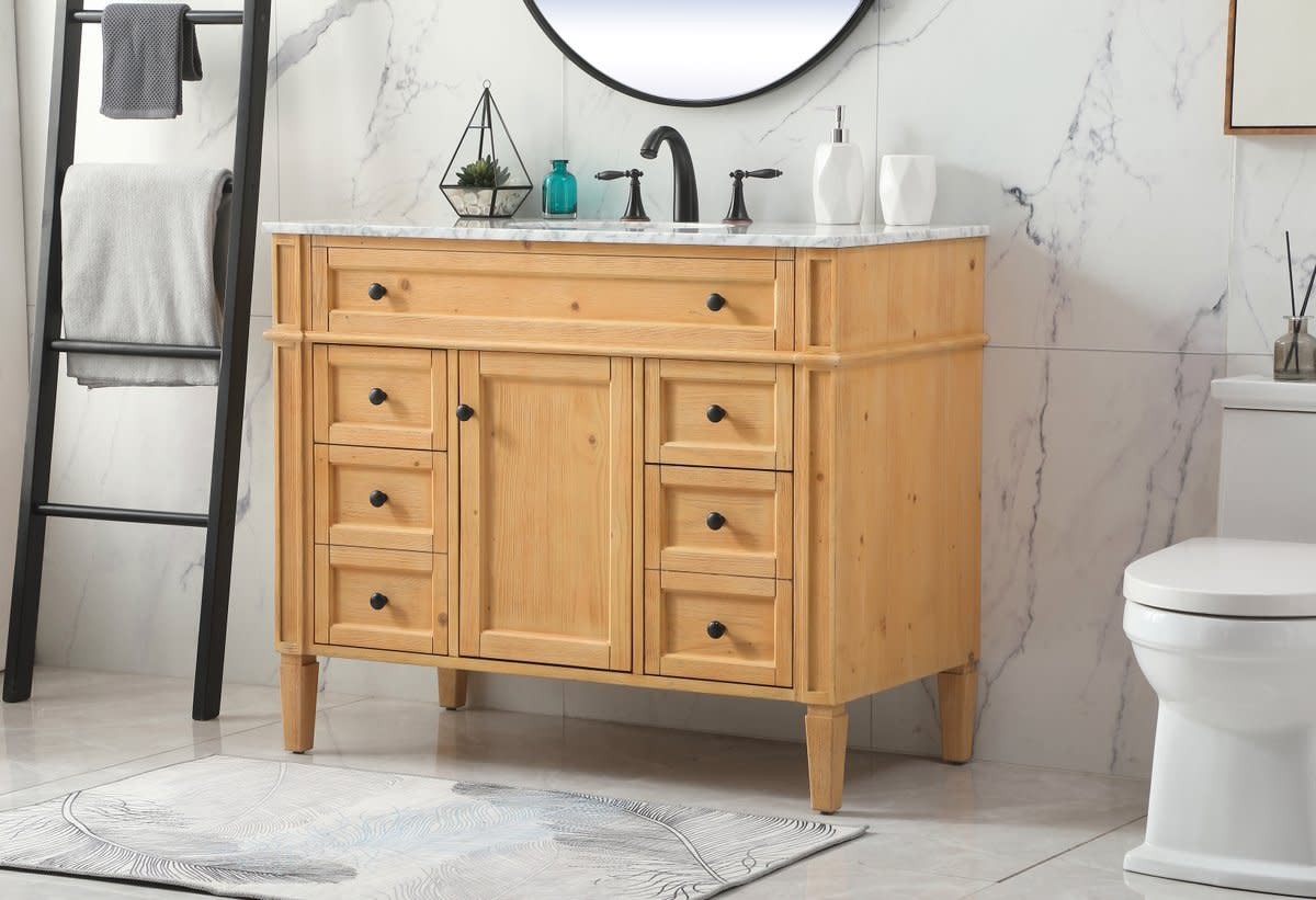 Elegant Lighting VF12542 Park Avenue 42″ – Natural Wood