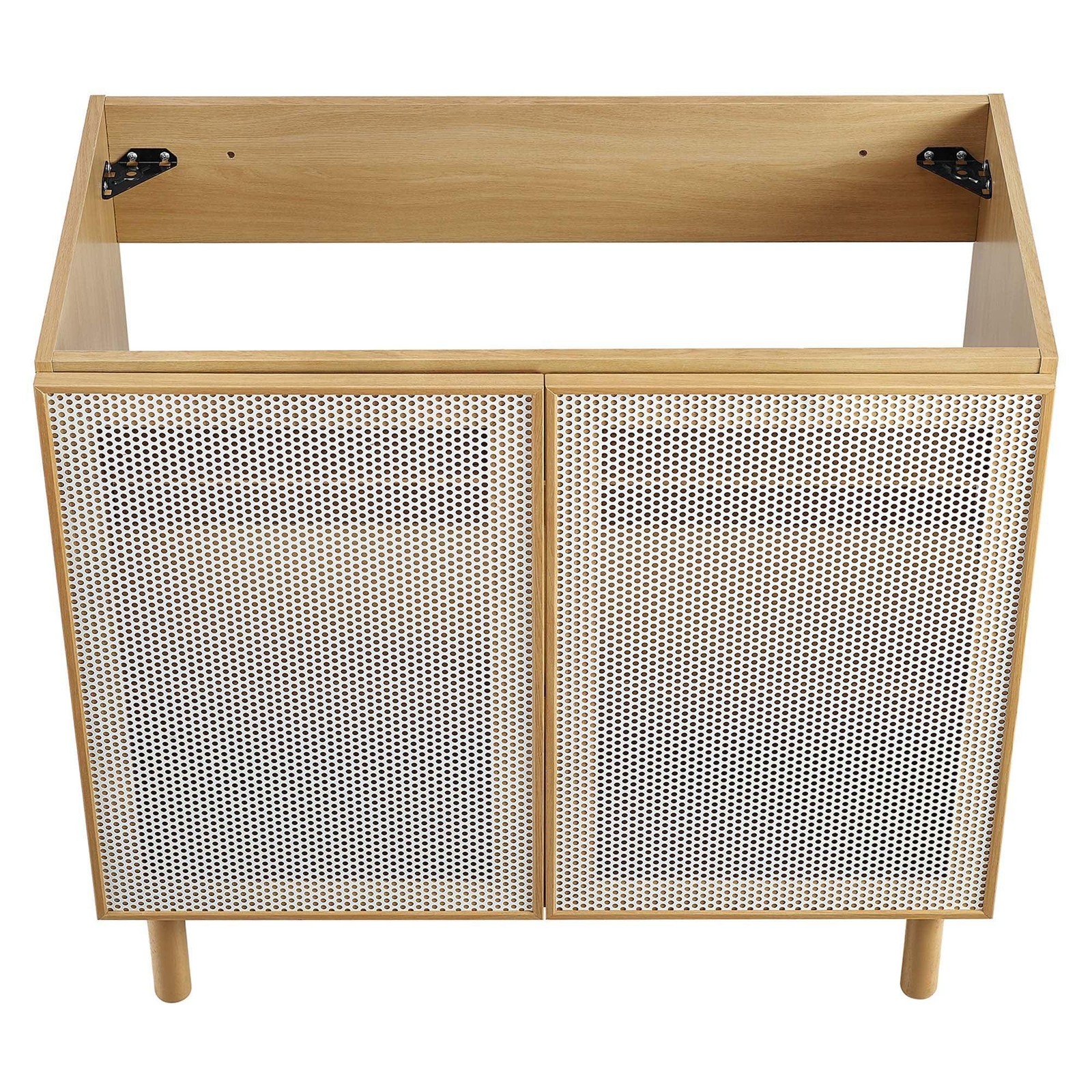 Calla 36″ Perforated Metal Bathroom Vanity Cabinet (Sink Basin Not Included)