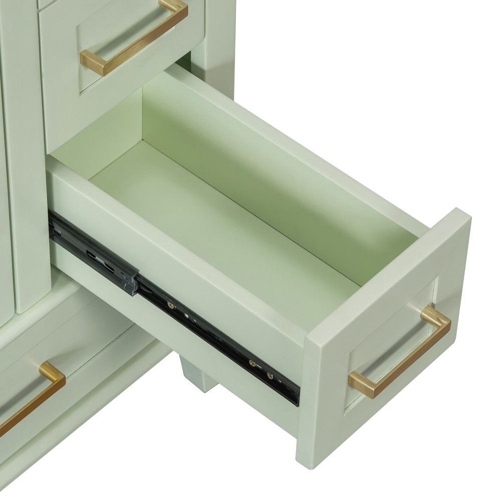 24.8″ Bathroom Vanity with Ceramic Sink, Modern Freestanding Cabinet Featuring