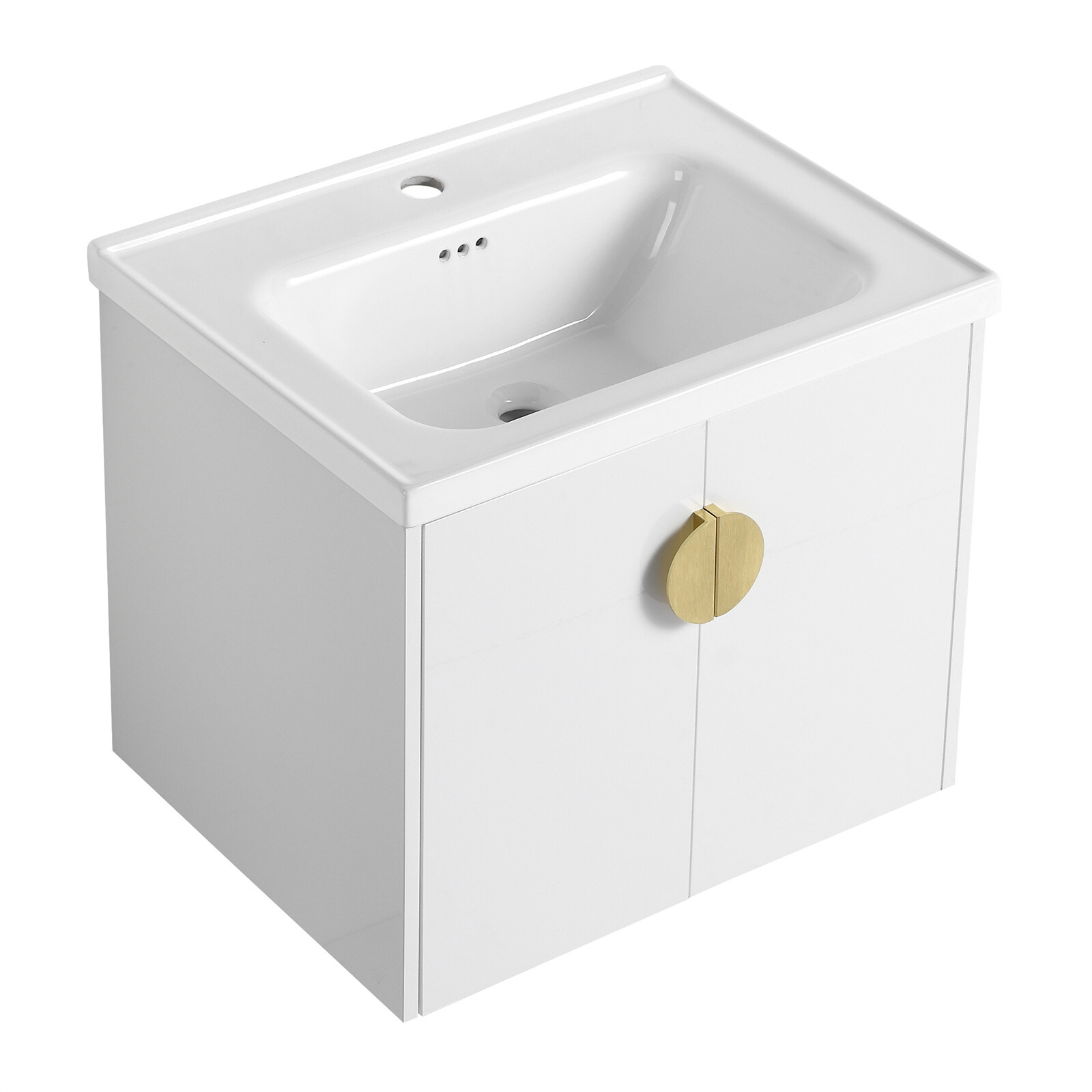 24″28″ Bathroom Vanity Cabinet with Sink and Soft Close Doors for Small Bathroom