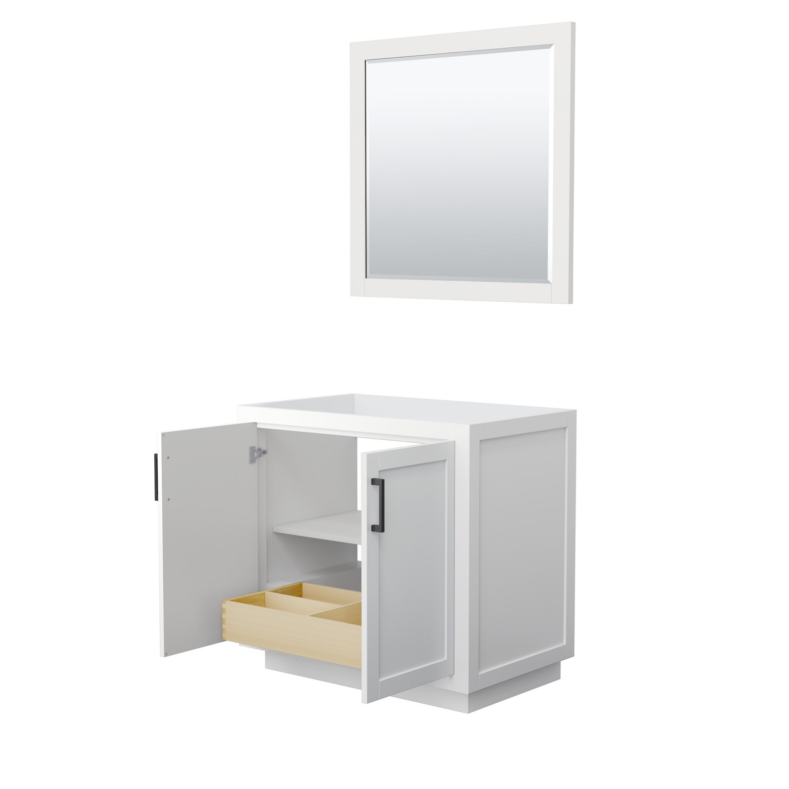 Wyndham Collection WCF2929-36S-CX-M34 Miranda 36″ Single – White / Brushed Gold