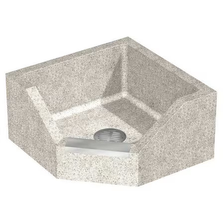 Acorn Controls Tnc-24 Corner Mop Sink 20 In X 20 In, 1, Terrazzo