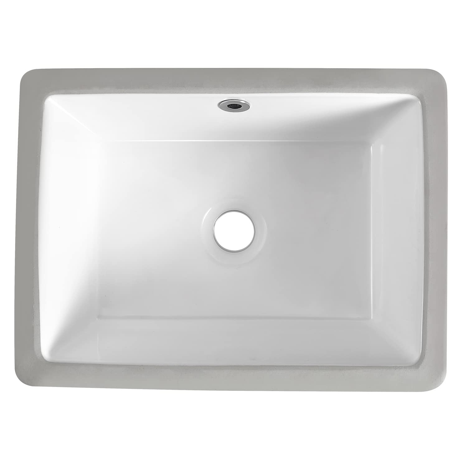 16 Inch Undermount Bathroom Sink Small Rectangle Undermount Sink White Cerami…