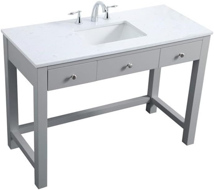 Elegant Kitchen and Bath – VF14848GR – 48 Inch ADA Compliant Bath Vanity In Grey