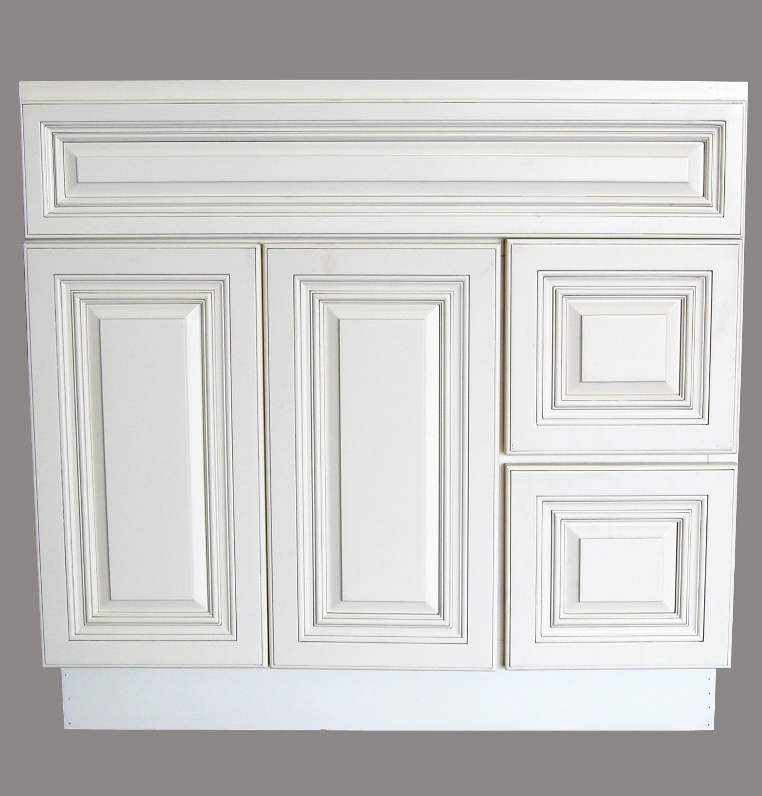 New Antique White Single-sink Bathroom Vanity Base Cabinet 36″ Wide x 21″ Deep