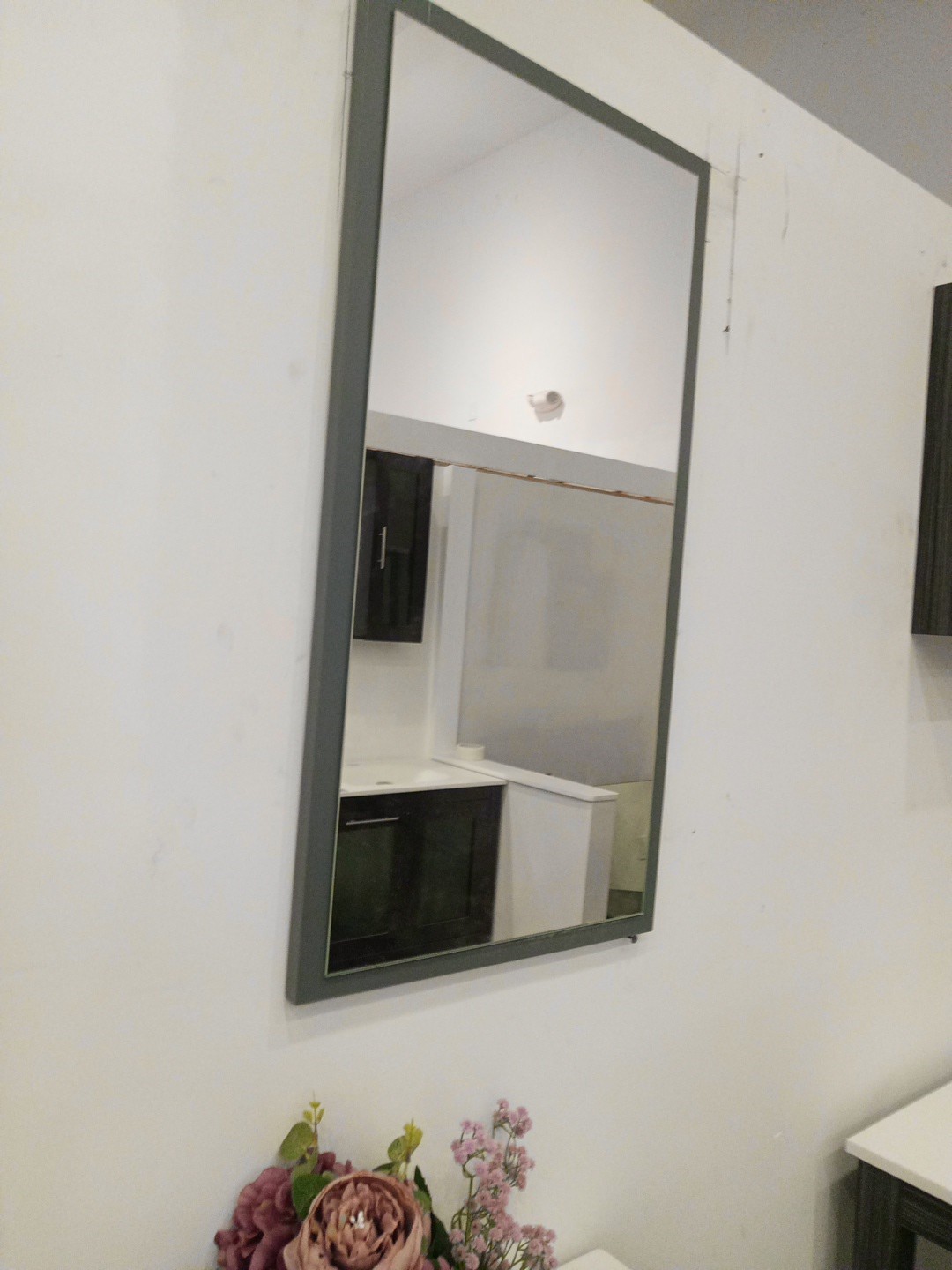 16″ 24″ 30″ 36″ 48′ 55″ 60″ Vanity Base Sink Mirror White Black Gray Blue