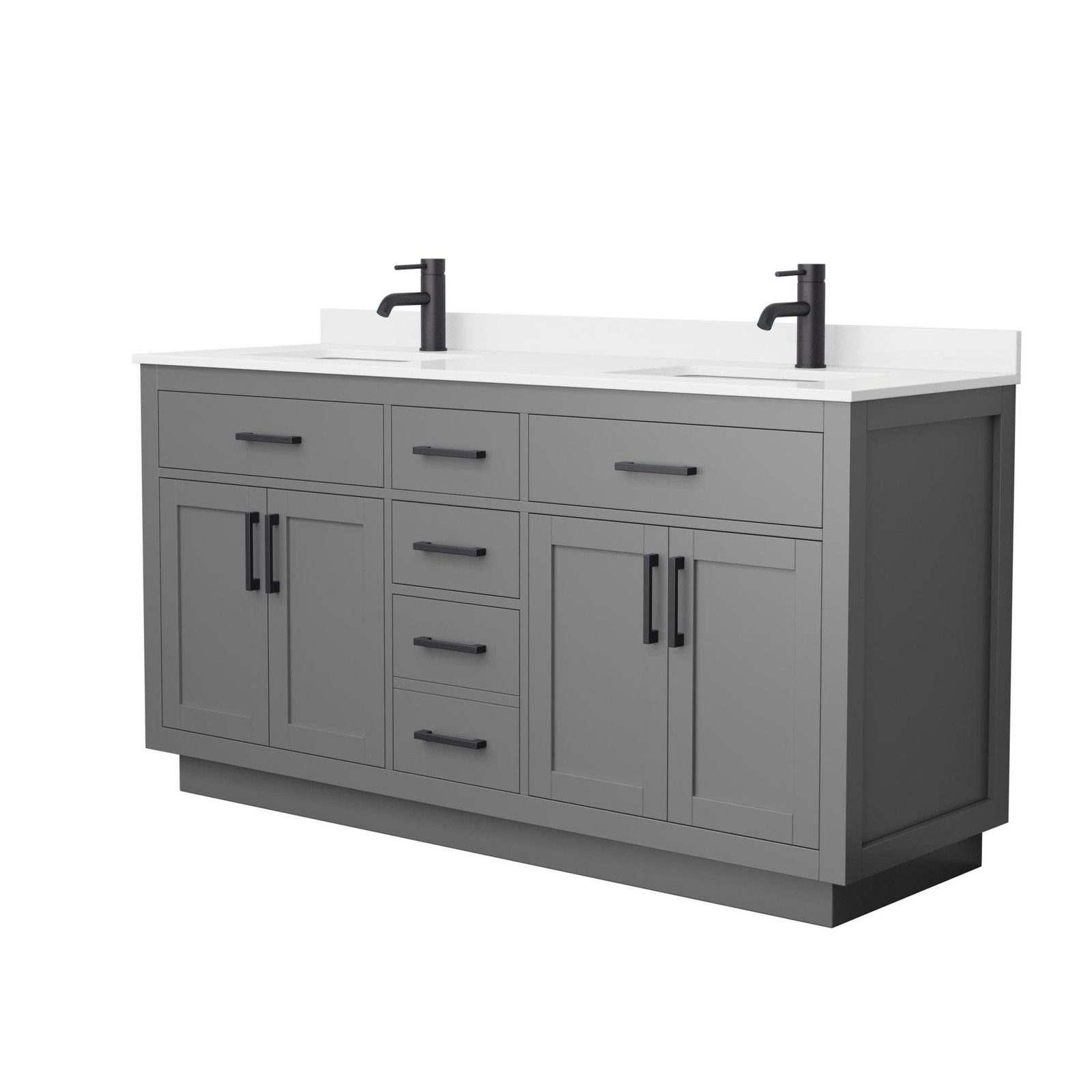Wyndham Collection WCG262666D-QTZ-UNSMXX Beckett TK 66″ – Dark Gray / Giotto
