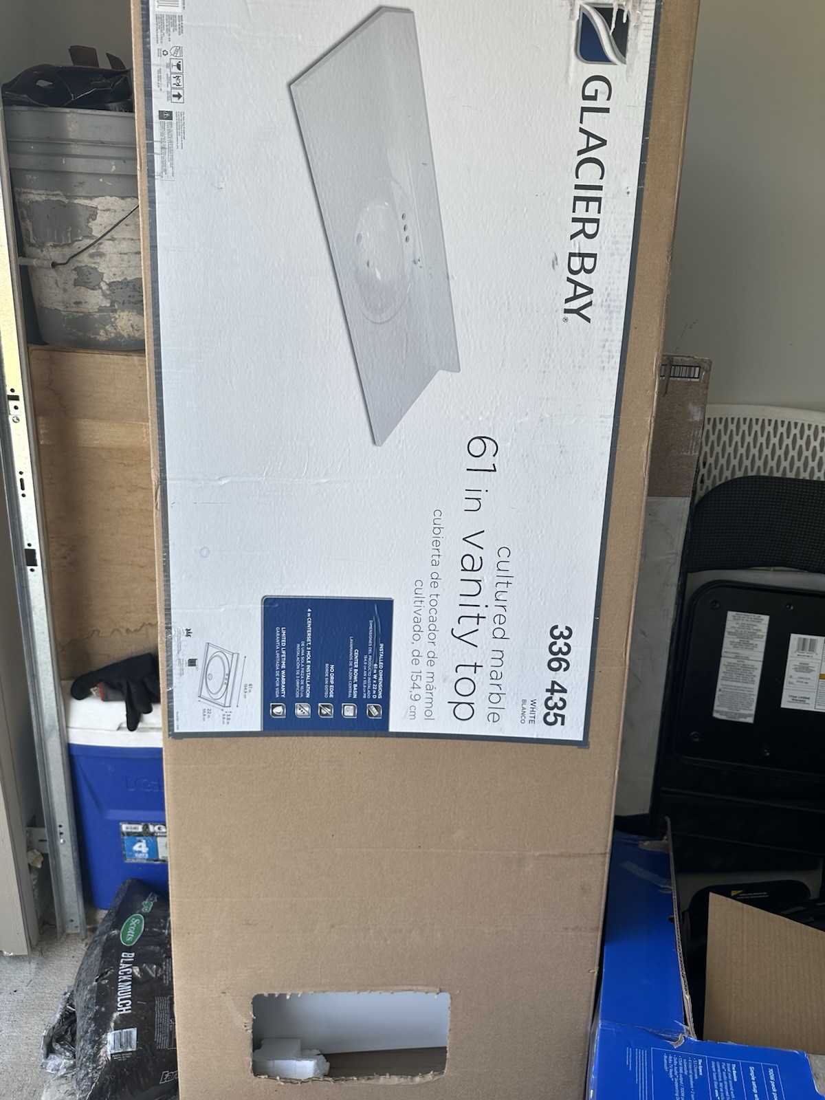 Brand New 61 inch vanity top with single sink