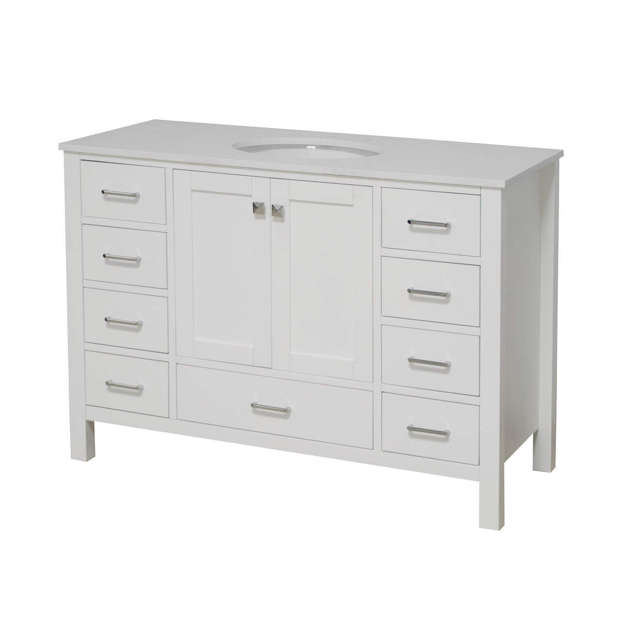 Horizon 48-inch Vanity with Engineered White Top