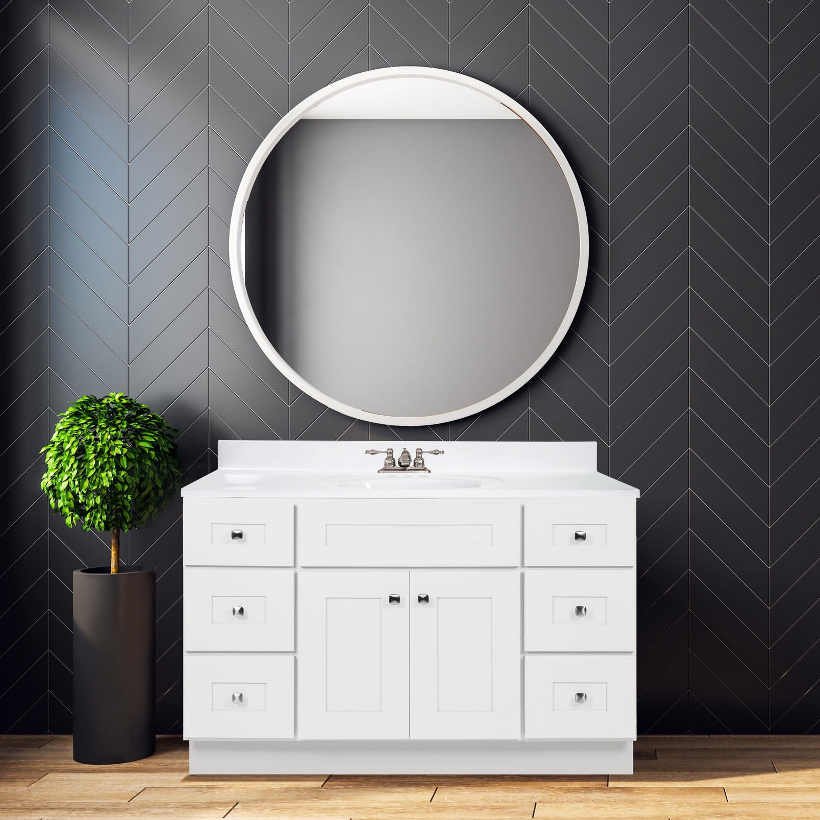 Design House 599001 Brookings 48″ Single – Modern Birch