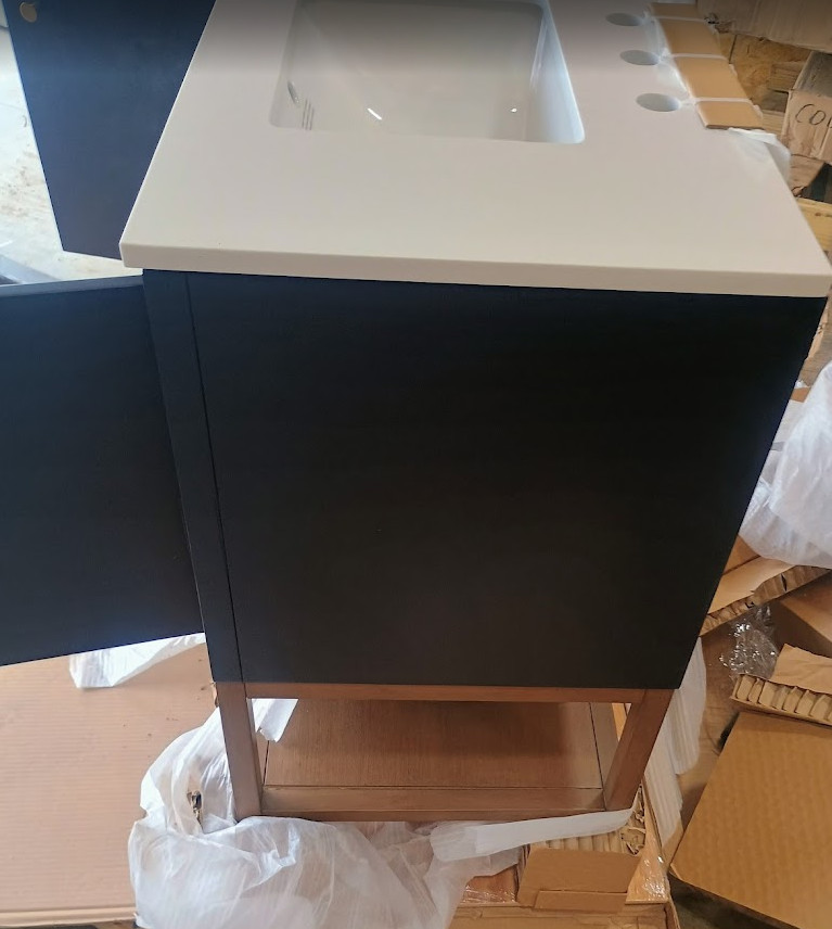Miseno MV-N254-V30 Isadore 30″ Free Standing 1 Basin Vanity Black Light Damage