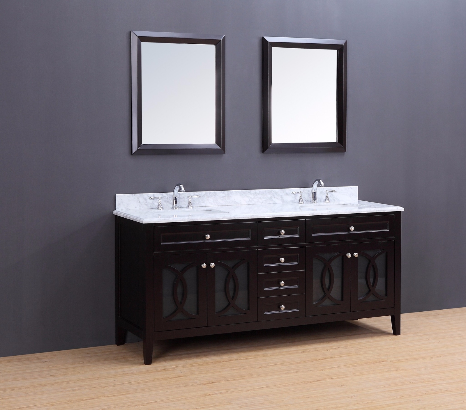 Bathroom Vanity – Transitional Bathroom Vanity Set – Double Sink – Rocca 72″