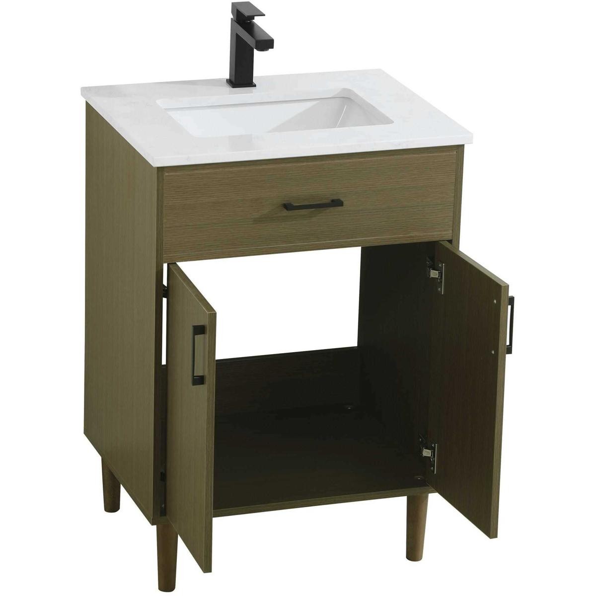 Elegant Lighting VF25024MCB Chandler Vanity Chestnut Brown