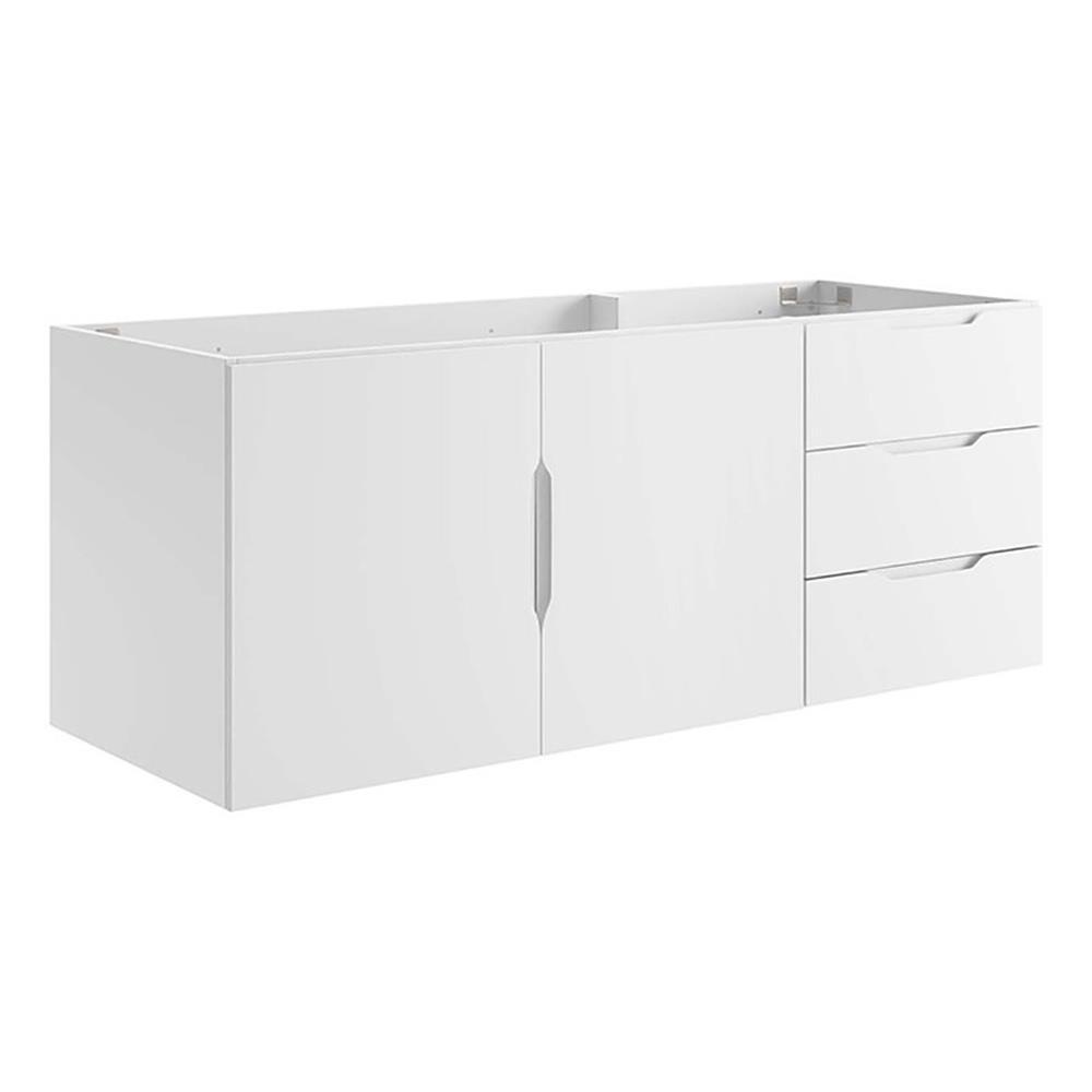Modway Vitality 47″ MDF and Particleboard Bathroom Vanity Cabinet in White