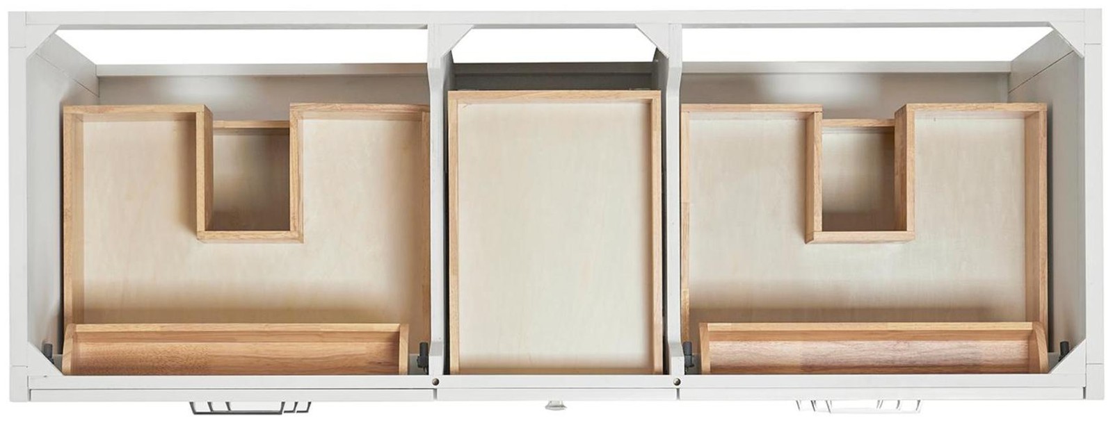 Ariel B61DCWRVO Monroe 61″ – Grey / Italian Carrara Marble Top / Brushed Nickel
