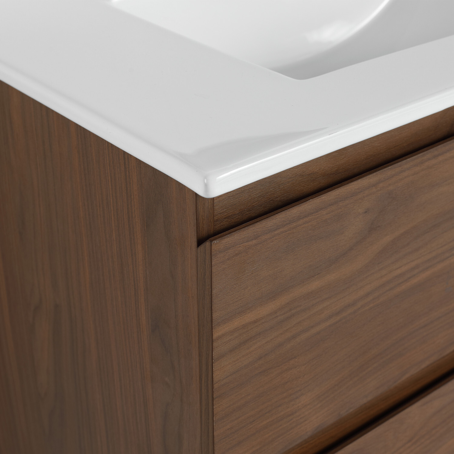 24″ 30″ 36″ Wall Mounted Bathroom Vanity w/Sink,Floating Vanity Cabinet,2 Drawer