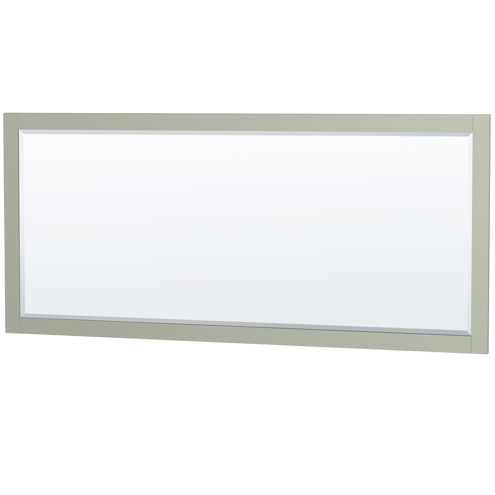 Wyndham Collection WCS141484DUNSM70 Sheffield 84″ – Light Green / Brushed Nickel