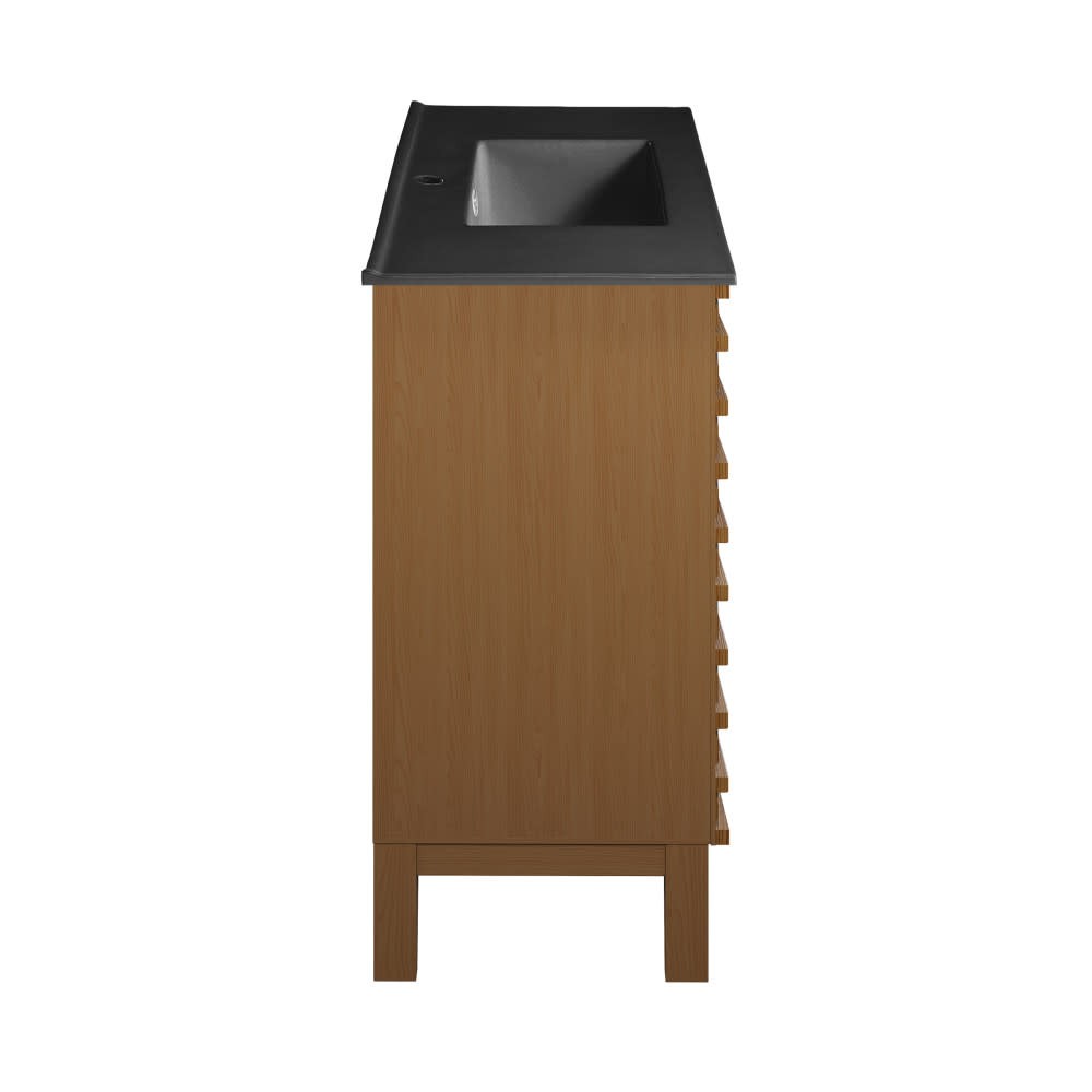 Swiss Madison SM-BV557 Cascade 48″ – Brown Oak / Matte Black