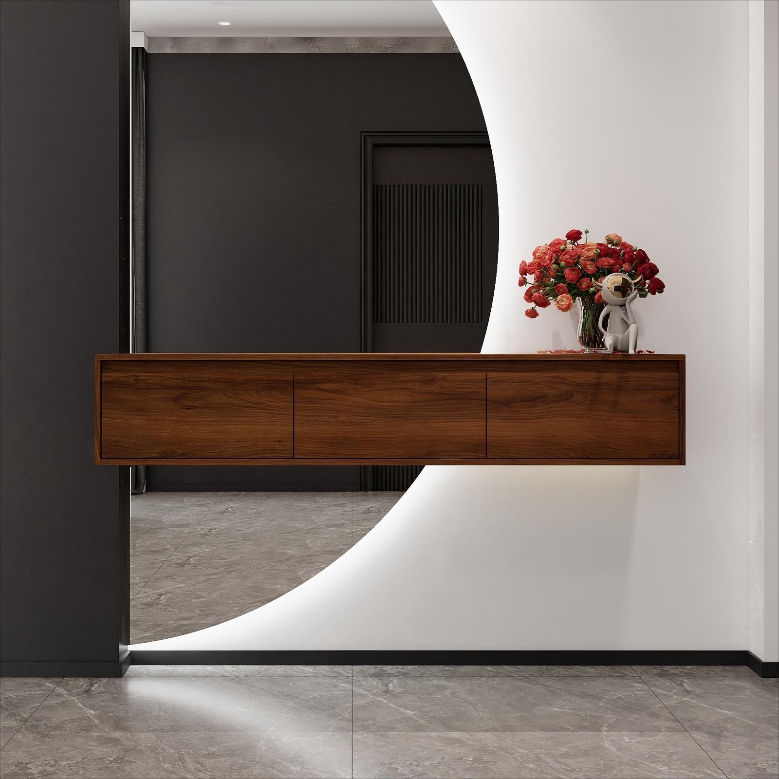 Modern 60″ Wall-Mount Bathroom Vanity Cabinet Plywood Sink Basin Not Included