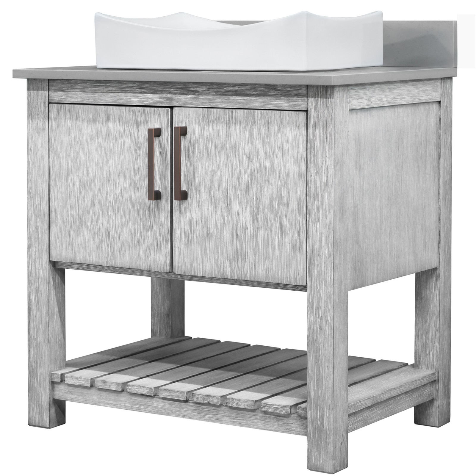 Miseno MV-30SG-NOBV-280-324C-MIR 30″ – Stonewash Grey / Storm Grey Top / Matte
