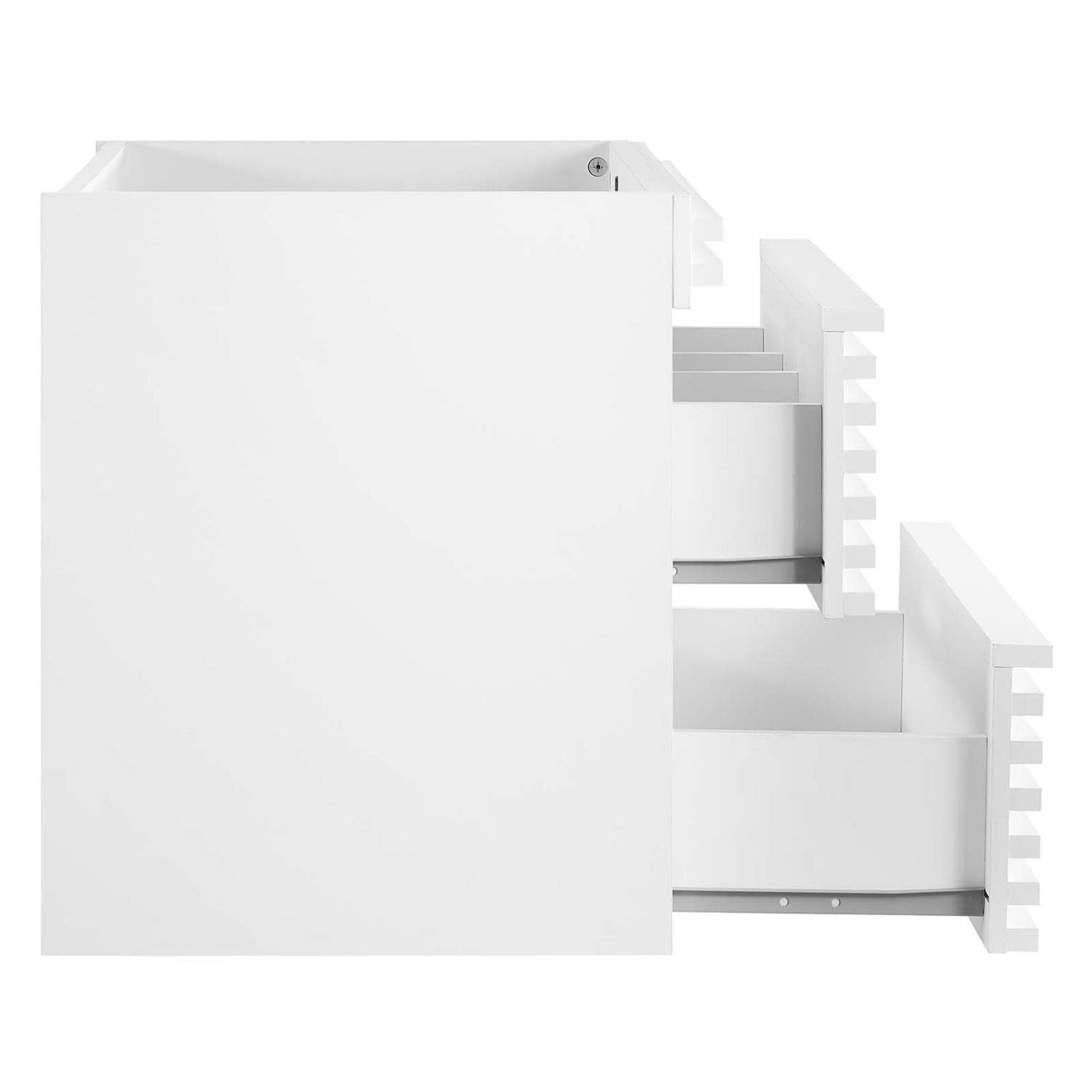 Modway Render 23.5″ MDF Wood Wall-Mount Bathroom Vanity Cabinet in White