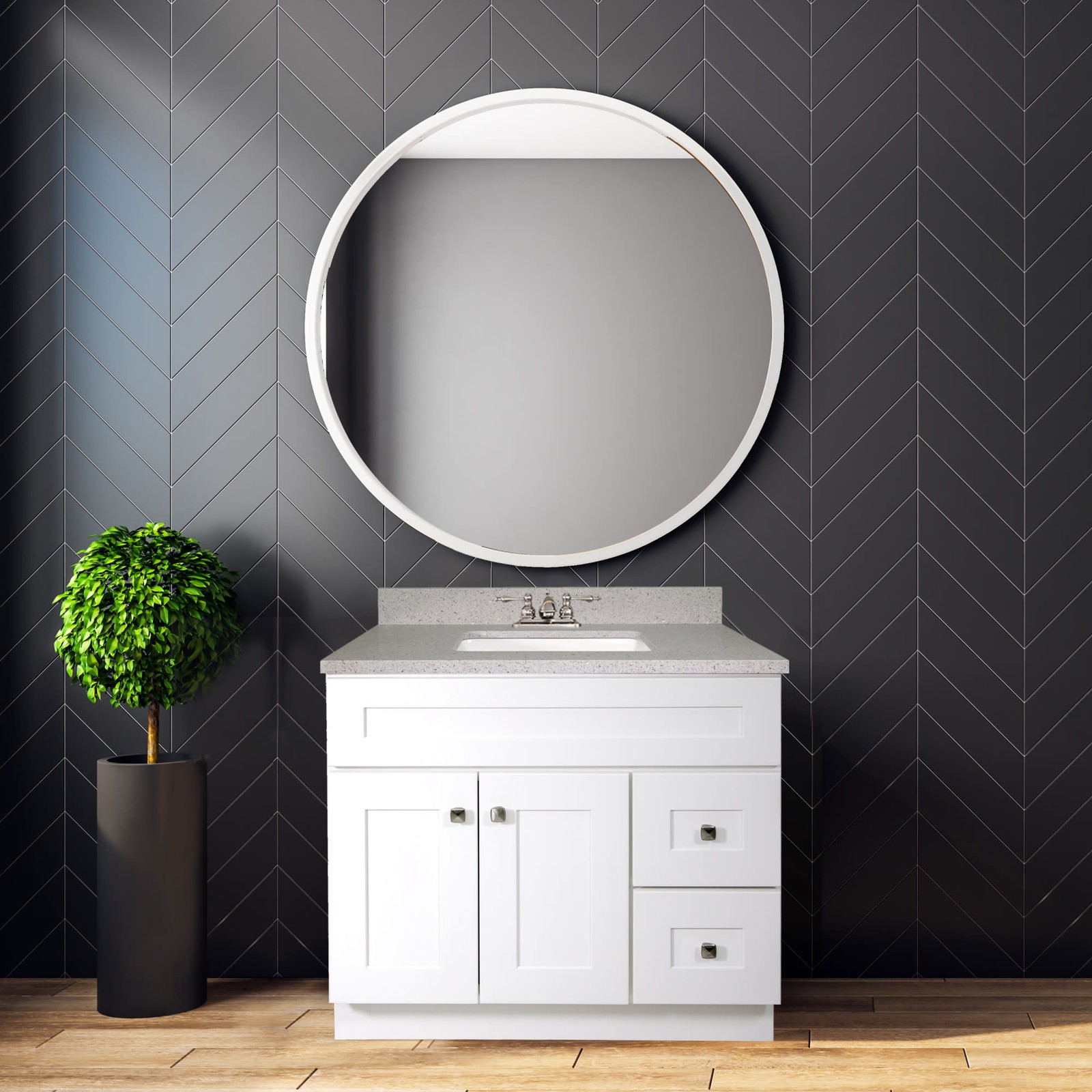 Design House 215764 Brookings 36″ Single – White