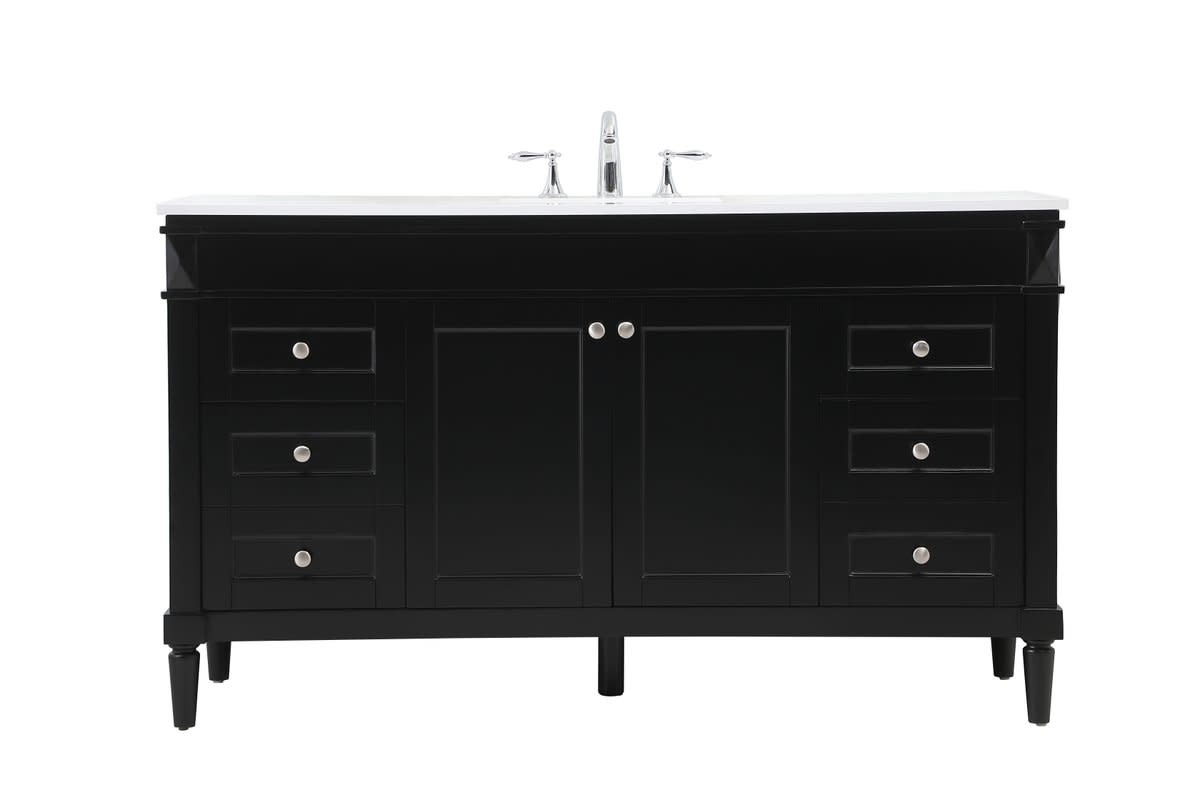 Elegant Lighting VF31860 Bennett 60″ – Black