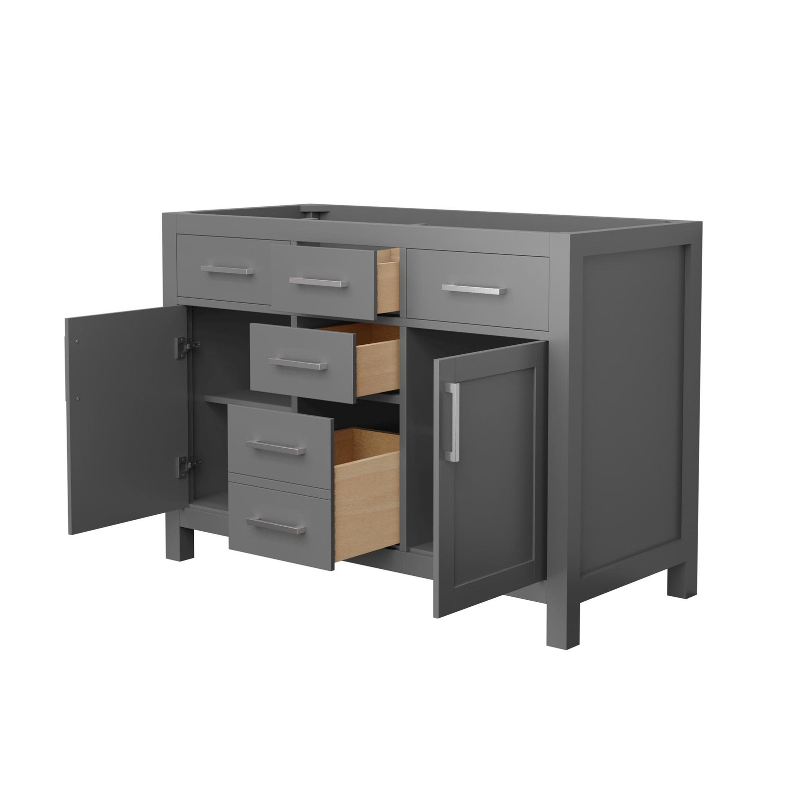 Wyndham Collection WCG242448D-CX-MXX Beckett 48″ Double – White / Brushed Gold