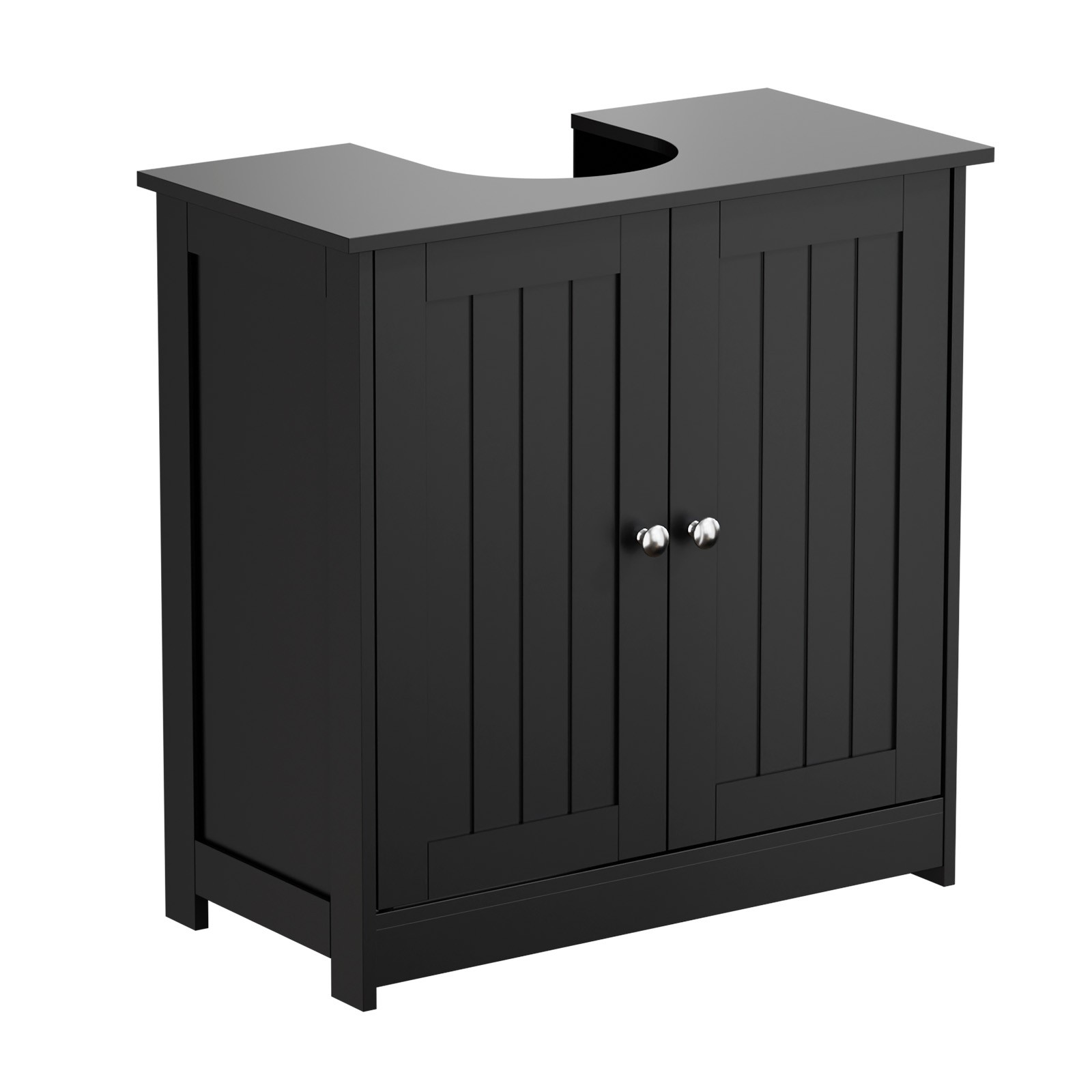 24″ Pedestal Under Sink Storage Bathroom Vanity with 2 Doors Bathroom Cabinet