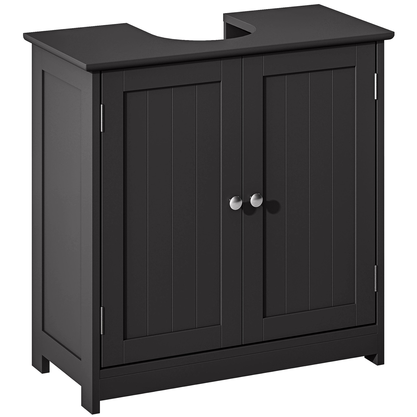Pedestal Sink Bathroom Storage Cabinet with Double Doors & Adjustable Shelf,Used
