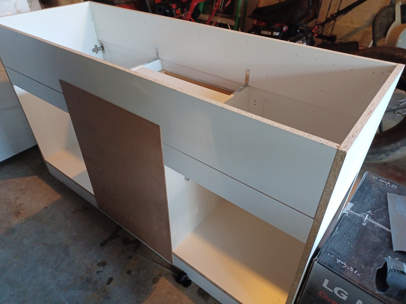 60 inch double sink white bathroom cabinet