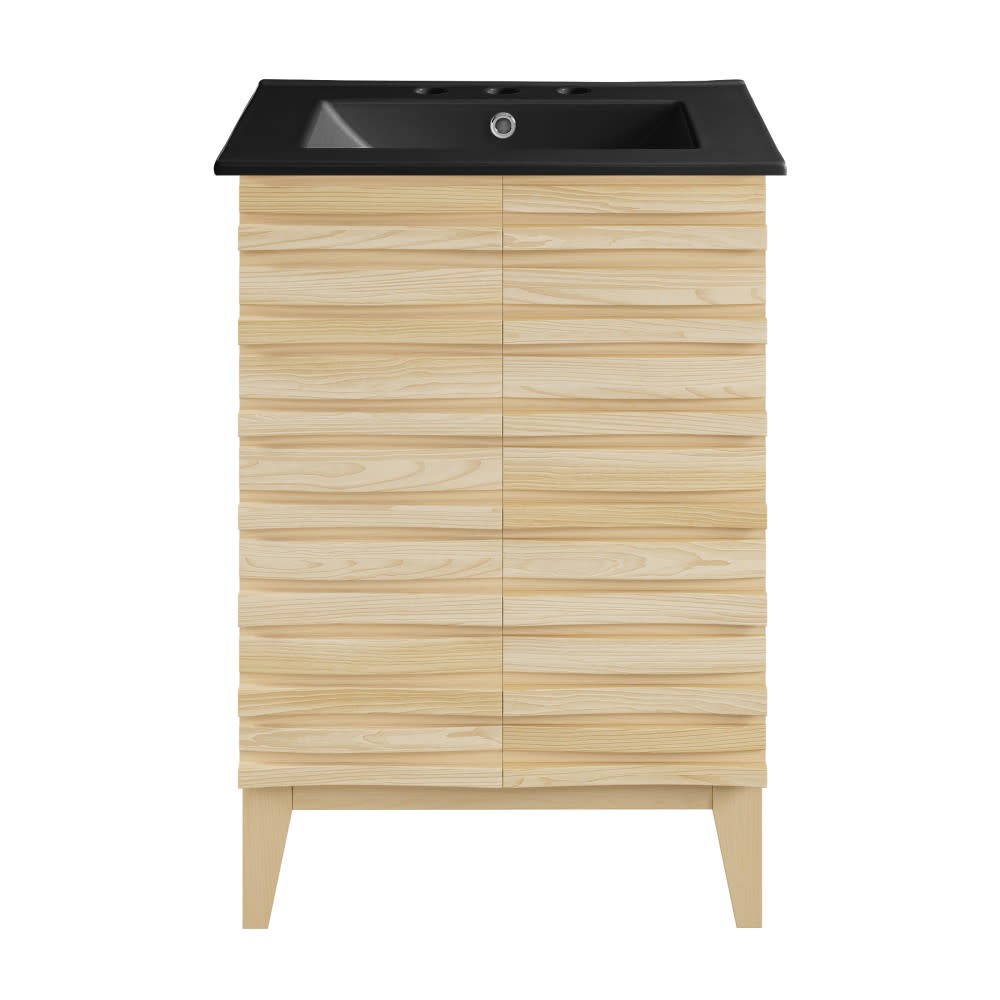 Swiss Madison SM-BV470-3MB Cascade 24″ – Natural Oak / Matte Black