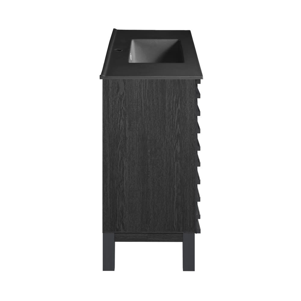 Swiss Madison SM-BV557 Cascade 48″ – Black Oak / Matte Black