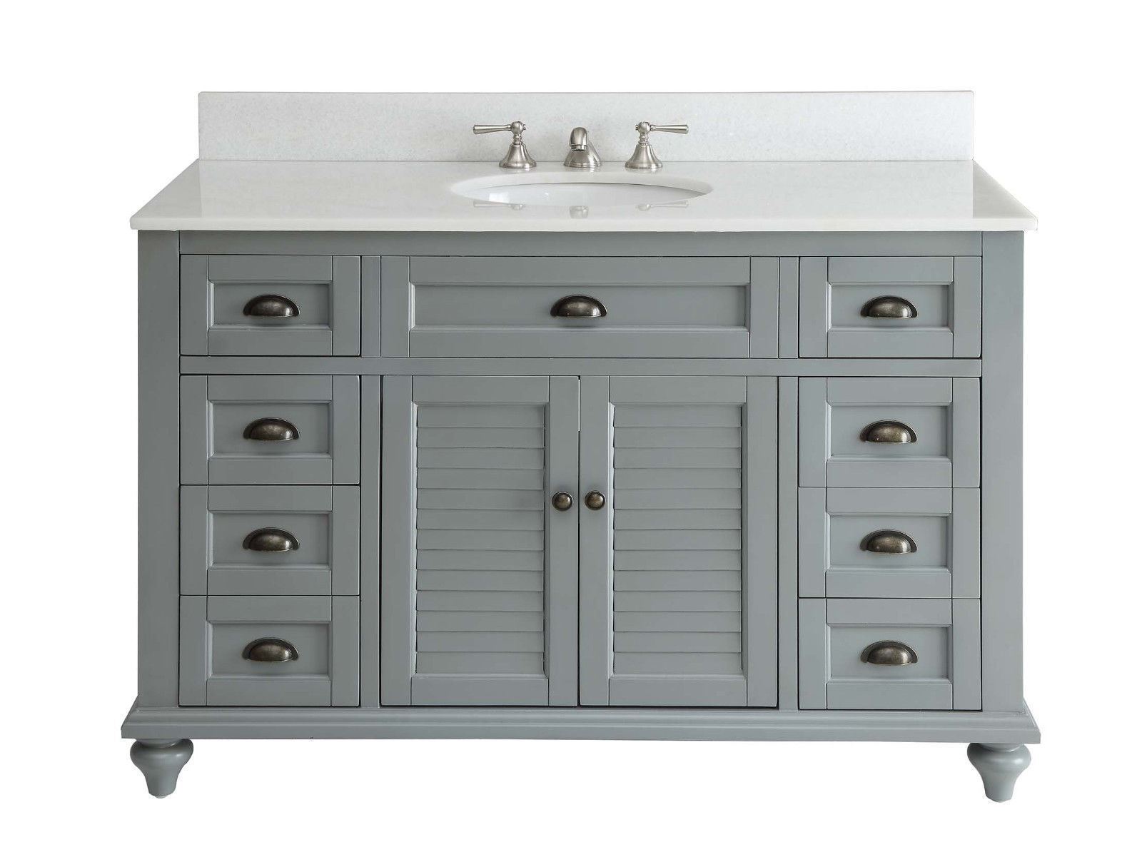 49″ Benton Collectiion Cottage Style, Grey Glennville Bathroom Vanity – 28329CK