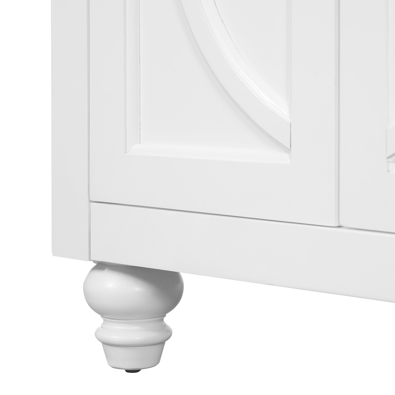 24″ Modern Bathroom Vanity with Elliptical Motif & Soft-Close Hinges