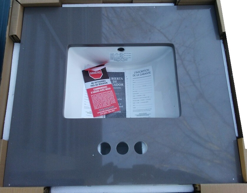 Home Decorators Collection 25″ x 22″ Engineered Marble Vanity Top (PICK-UP ONLY)
