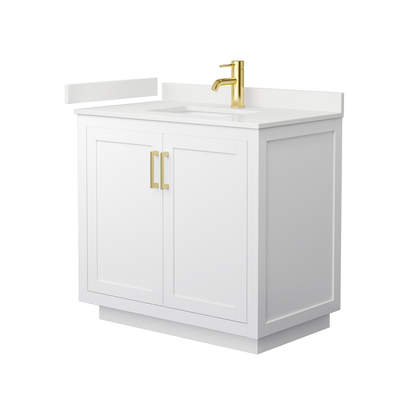 Wyndham Collection WCF292936S-QTZ-UNSMXX Miranda 36″ – Dark Gray / Giotto Quartz