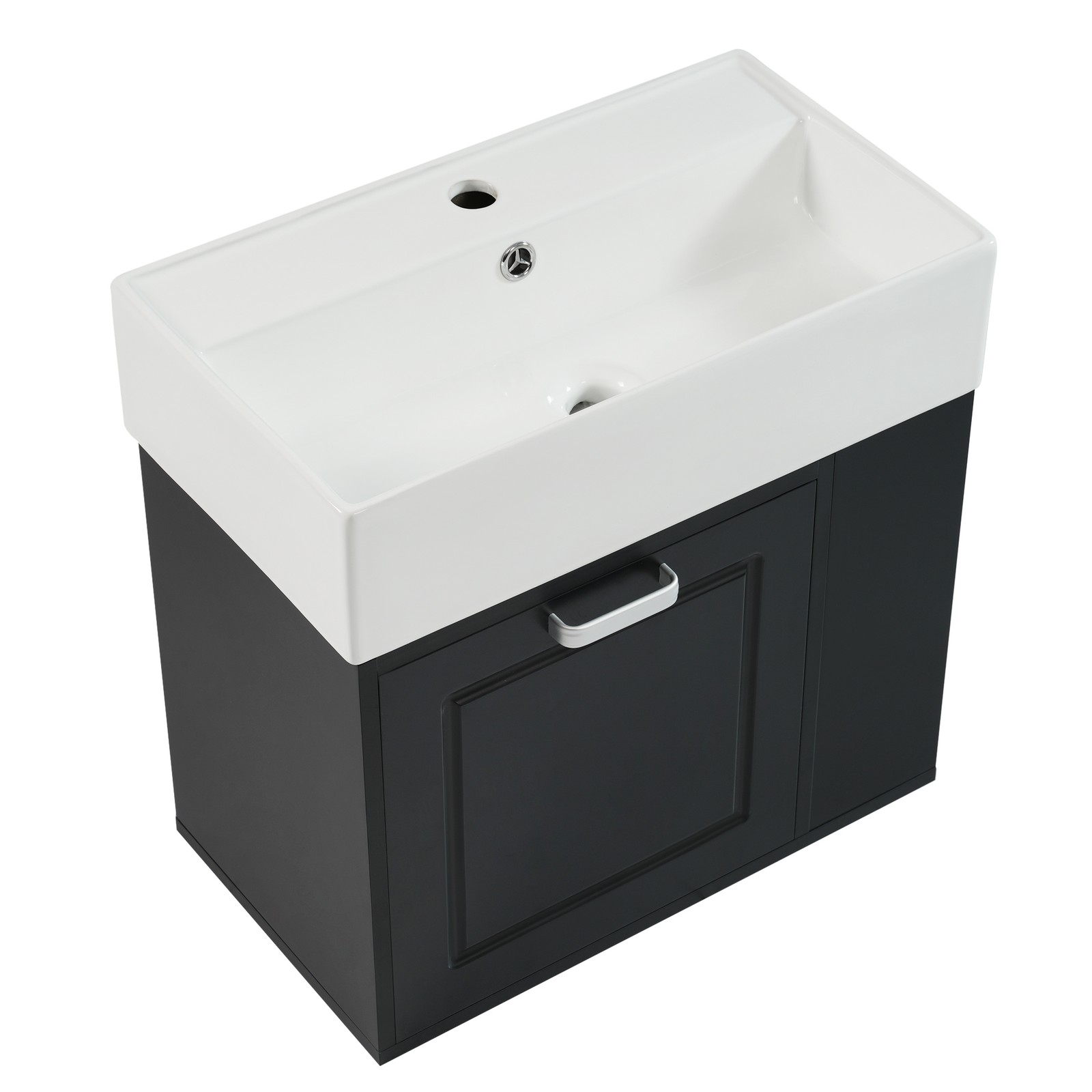 21.8″ Bathroom Vanity w/Ceramic Sink Wall Mounted Storage Cabinet w/Drawer