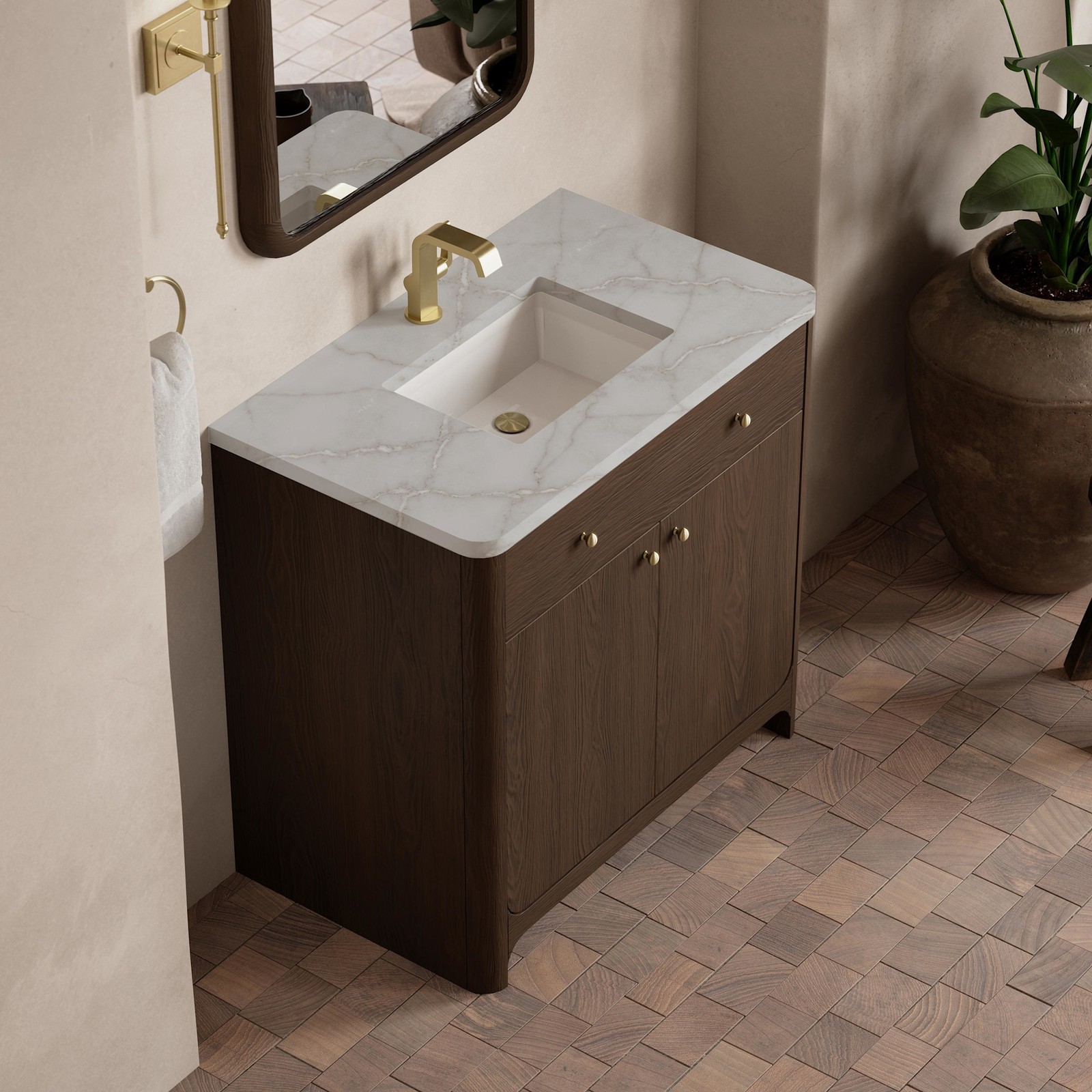 James Martin Vanities D125-V36-3VSL Gracyn 36″ – Sable