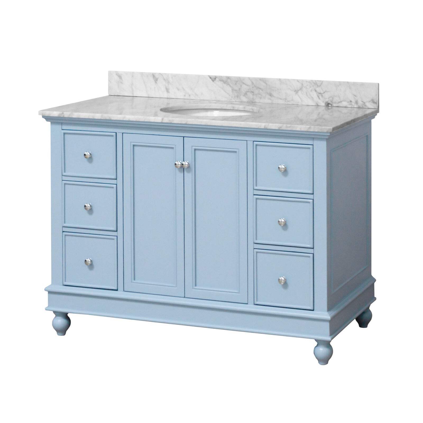 Bella 48-inch Vanity with Carrara Marble Top