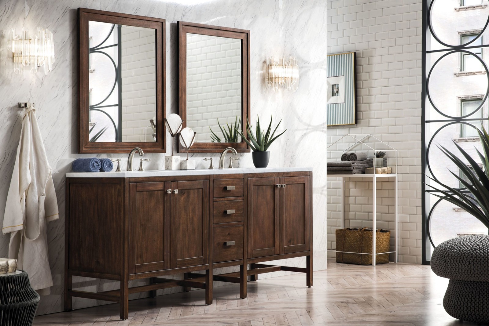 James Martin Vanities E444-V72-3CAR Addison 72″ – Mid Century Acacia