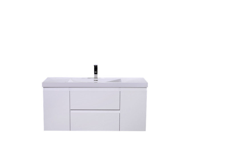 BOHEMIA LINA 48″ SINGLE SINK WALL MOUNTED VANITY WITH REINFORCED ACRYLIC SINK