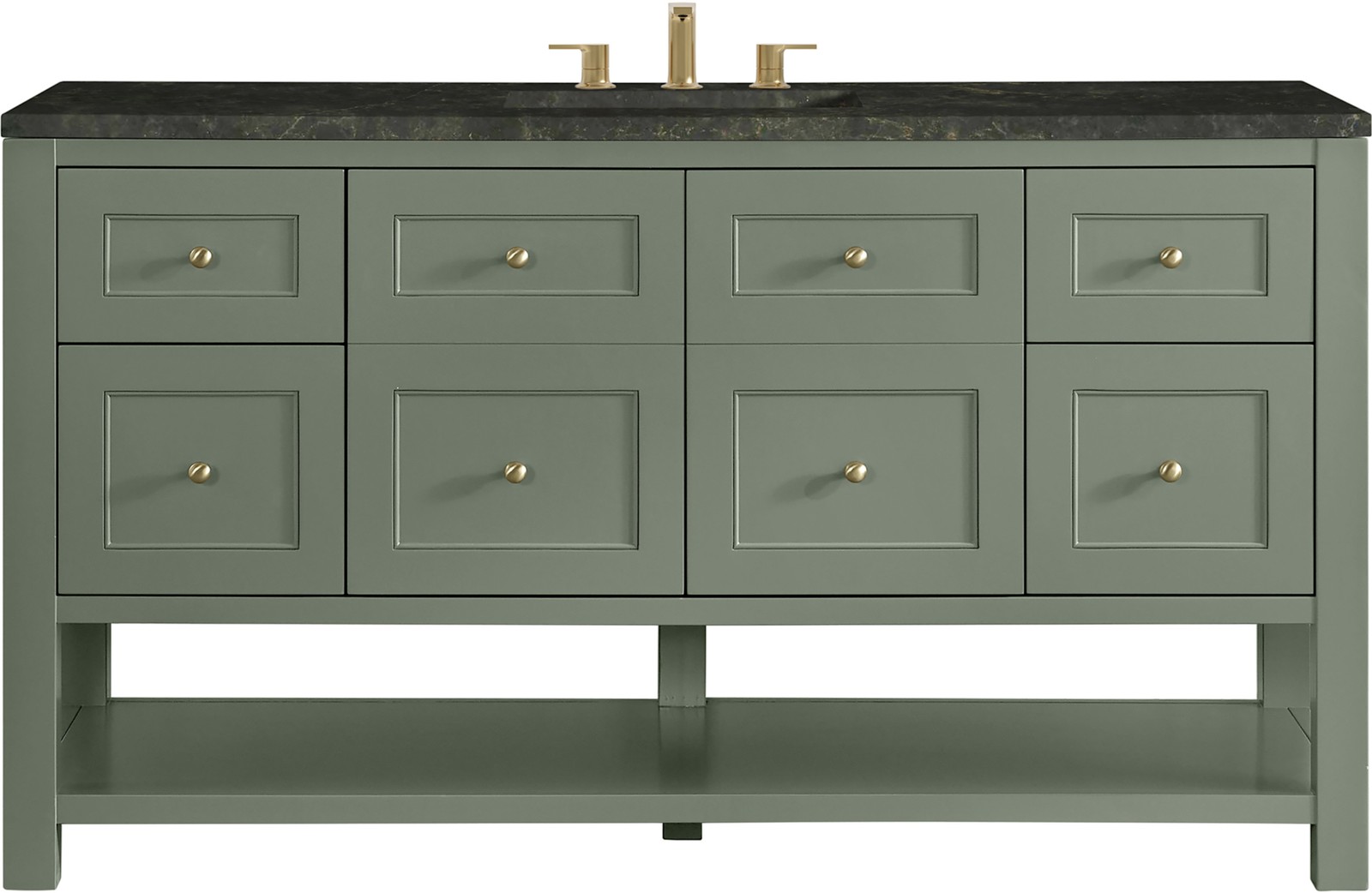 James Martin Vanities 330-V60S-3PHT Breckenridge 60″ – Smokey Celadon