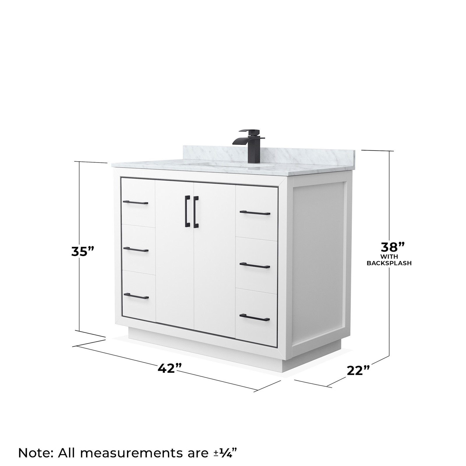 Wyndham Collection WCF1111-42S-NAT-M34 Icon 42″ – White / Brushed Nickel