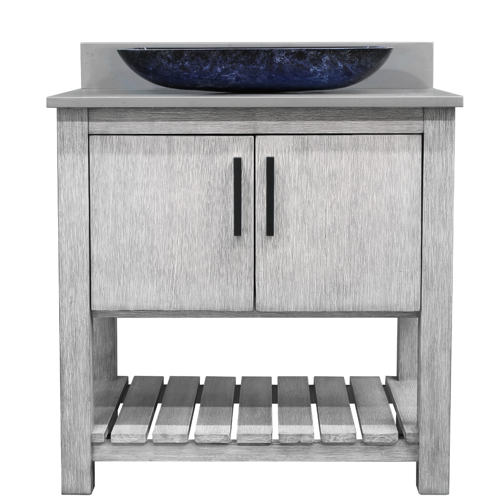 Miseno MV-30SG-NOBV-280-19034-MIR 30″ – Stonewash Grey / Storm Grey Top / Matte