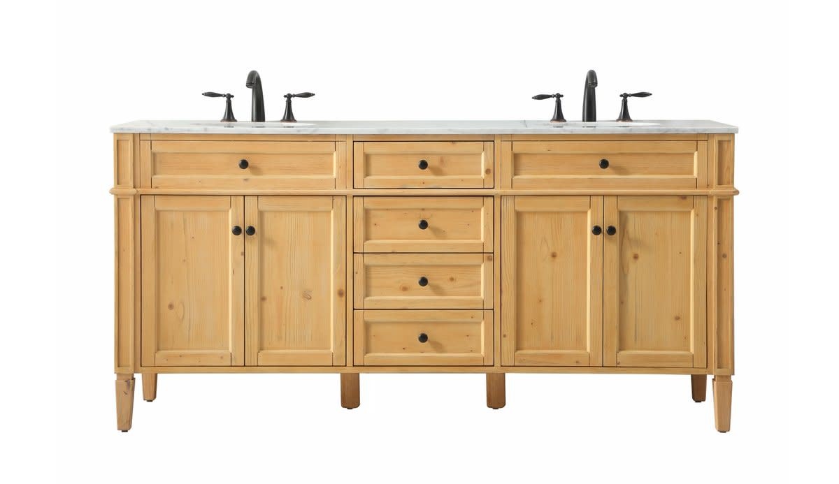 Elegant Lighting VF12572D Park Avenue 72″ – Natural Wood